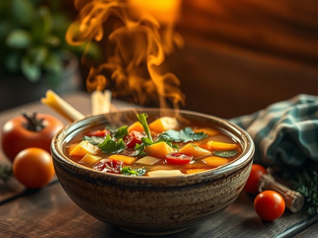 Friss zöldségleves